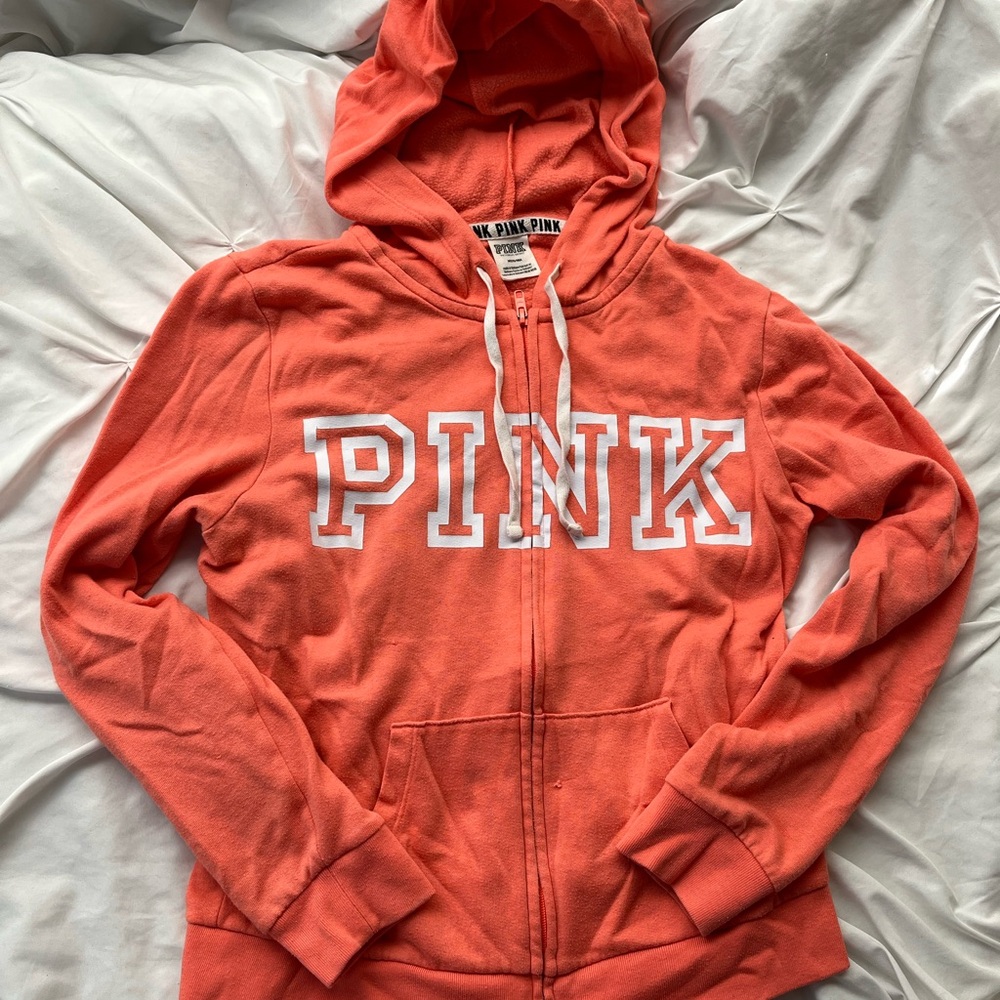 Victoria's Secret Pink Coral Hoodie